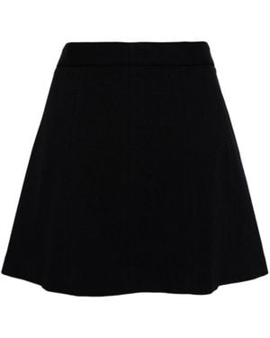 A.P.C. High-Waisted A-Line Miniskirt - Black