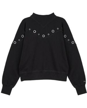 Isabel Marant Hollow-Out Design Sweatshirt - Black
