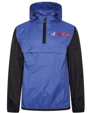 COMME DES GARÇONS PLAY X K-Way Half-Zip Jacket - Blue