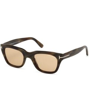 Tom Ford Eyewear Snowdon Square-Frame Sunglasses - Metallic