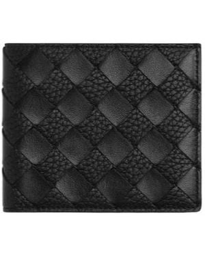 Bottega Veneta Intrecciato Bi-Fold Wallet - Black
