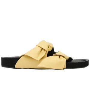 Isabel Marant Lennyo Bow Sandals - Metallic
