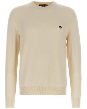 Gucci Wool Sweater With Logo - White