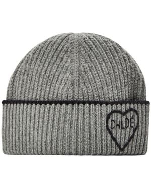Chloé Printed Beanie - Gray