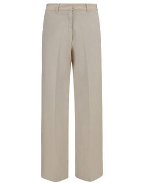 forte_forte Wide-Leg Chino Trousers - Grey