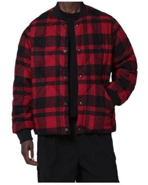 Ralph Lauren Quilted Check Bomber - Red