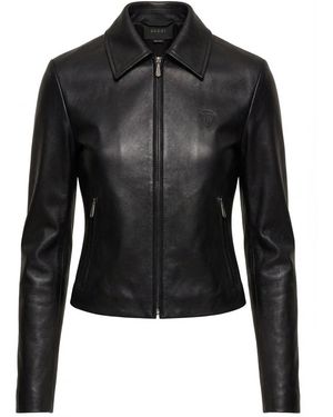 Gucci Washed Stretch Nappa Leather Jacket - Black