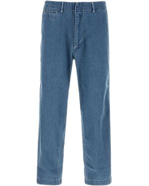 Nanamica Wide-Leg Jeans - Blue
