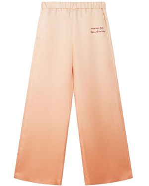 Stella McCartney Logo-Print Pants - White