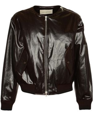 Dries Van Noten Zipped Bomber Jacket - Black