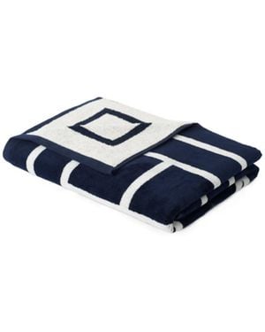 TOTEME Totême Monogram Jacquard Beach Towel - Blue