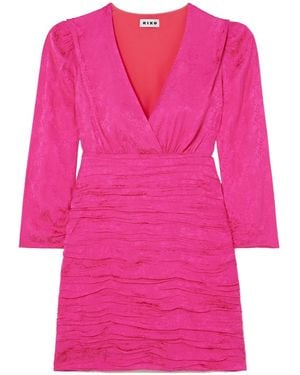 RIXO London Long Sleeved Dress - Pink