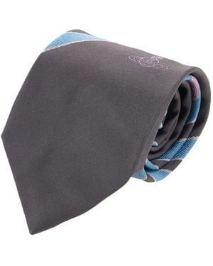 Vivienne Westwood Striped Jacquard Tie - Gray