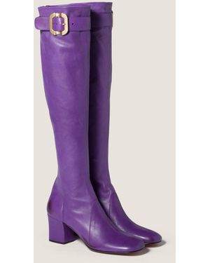 靴 Miu Miu Boots Purple Leather archive A freak for Miu Miu boots 🥺