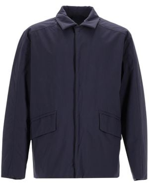 Herno Laminar Zip-Front Collared Jacket - Blue