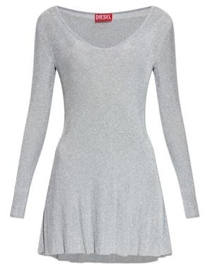 DIESEL Dalila Long-Sleeve Mini Dress - Gray