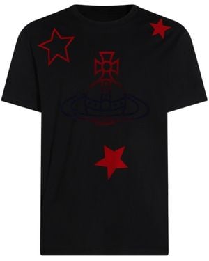 Vivienne Westwood Orb Stars Oversized T-Shirt - Black