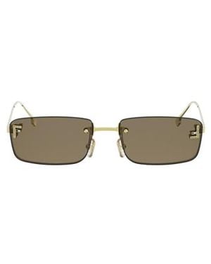 Fendi Eyewear Rectangular Frame Sunglasses - Multicolor