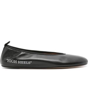 Off-White c/o Virgil Abloh High Heels Ballet Flats - Black