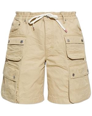 DSquared² Multi-Pocket Cargo Shorts - Natural