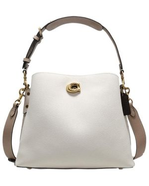 COACH Willow Twist-Lock Shoulder Bag - Grey