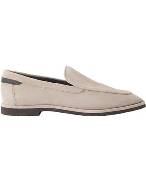 Brunello Cucinelli Round-Toe Loafers - White