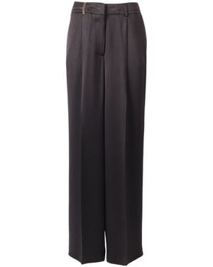 Peserico Straight-Leg Pants - Black