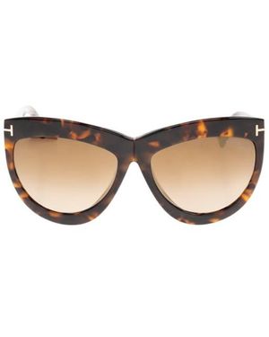 Tom Ford Eyewear Doris Cat Eye Frame Sunglasses - Natural