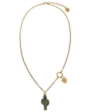 Versace Medusa-Charm Chain Necklace - Multicolour