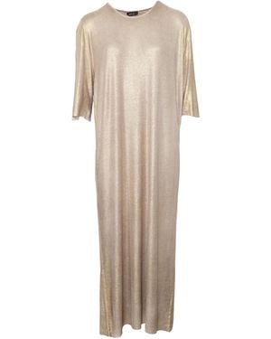 Avant Toi Short Sleeve Dress - Natural