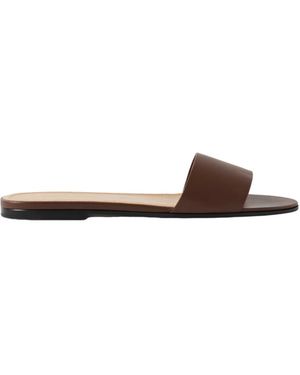 The Row Flat Sandals - Brown