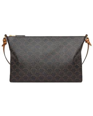 Celine Duo Zipped Bag - Grey