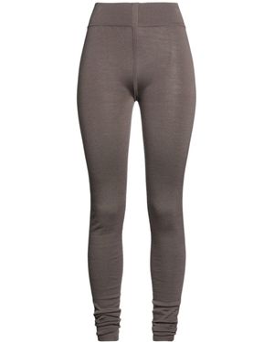 Rick Owens Plain Color Leggings - Gray