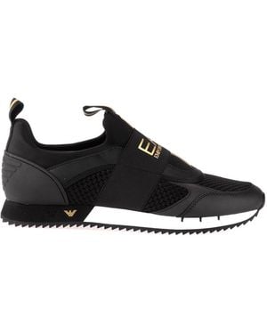EA7 Round Toe Trainers - Black