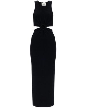 Nanushka Cut-Out Terrycloth Dress - Black