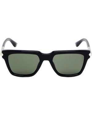 McQueen Eyewear T-Bar Icon Square Frame Sunglasses - Multicolour