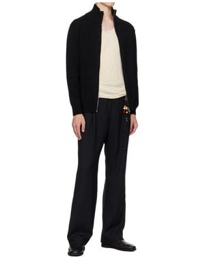 Song For The Mute Printed Casual Jacket - Black
