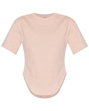 adidas By Stella McCartney Curved Hem T-Shirt - Pink