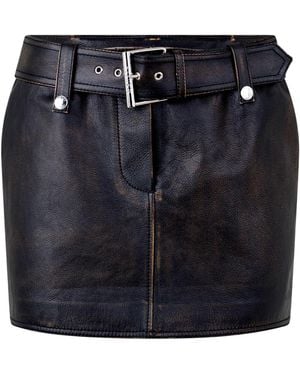 McQueen Peeling Skirt - Black