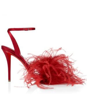 Christian Louboutin Miss Z Poupi Strappy Sandals - Red