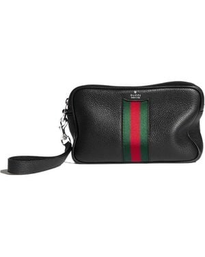 Gucci Web Trademark Small Pouch - Black