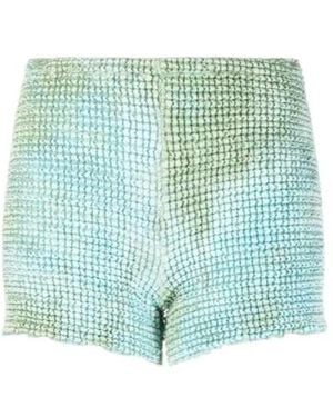 Off-White c/o Virgil Abloh Smock Tie-Dye Shorts - Green