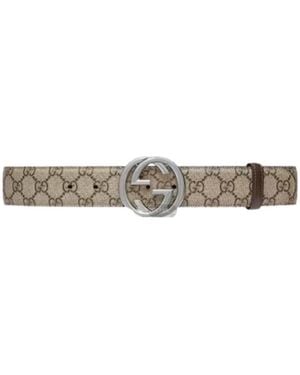 Gucci Interlocking G Buckle Belt - Multicolour