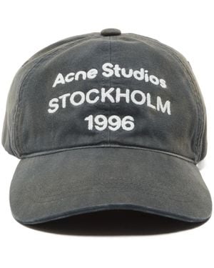 Acne Studios Logo Baseball Cap - Gray