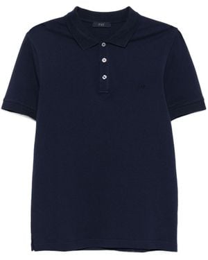 Fay Buttoned Polo Shirt - Blue
