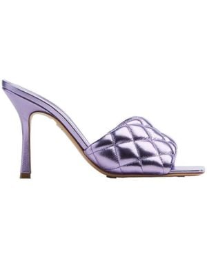 Bottega Veneta Quilted Padded Sandals - Purple