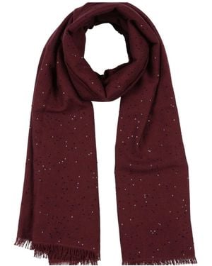 Brunello Cucinelli Knitted Tassel Shawl - Purple