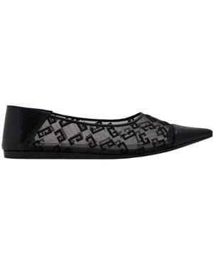 Givenchy 4G Motif Mesh Ballerina Shoes - Black