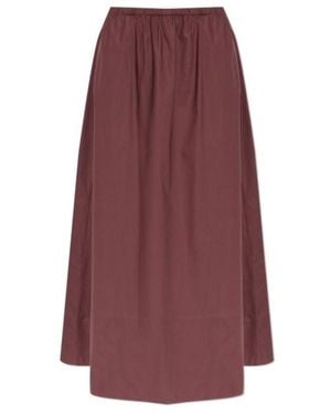 By Malene Birger Elastic Waist Midi Skirt - Purple