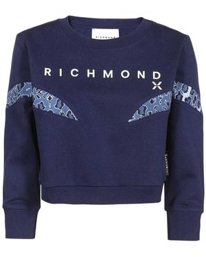 John Richmond Long-Sleeved Sweater - Blue